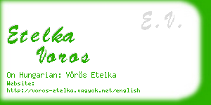 etelka voros business card